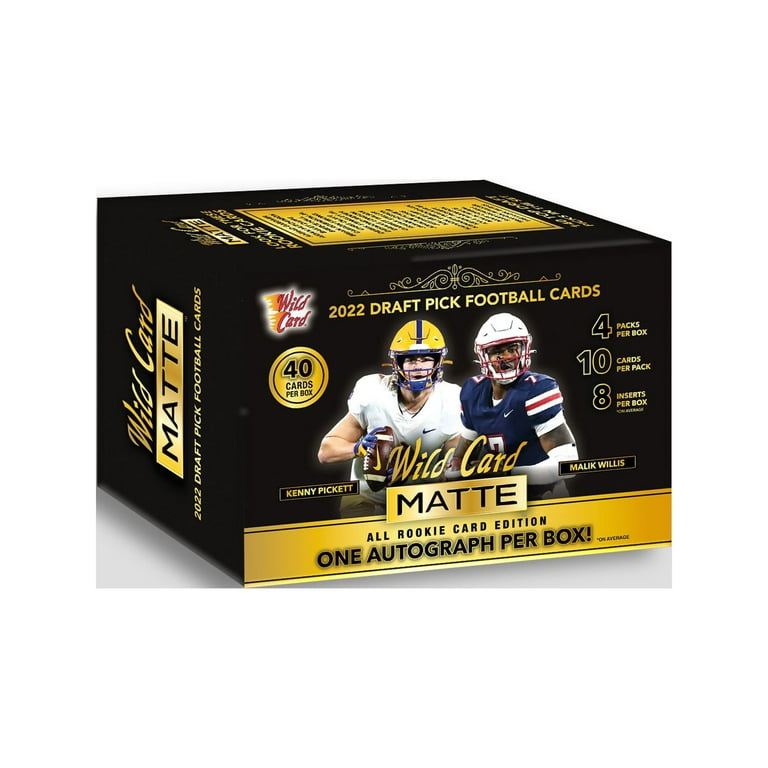 2022 Wild Card Matte Draft Picks Football Premium Blaster Box 