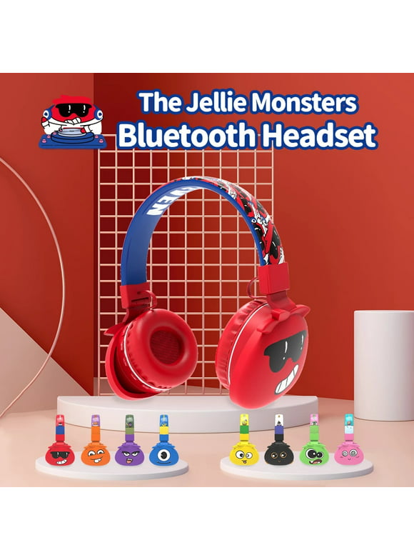 2022 Wireless headphones Cute Monsters Kids Headset Bluetooth 5.0 support SD Card Audio Cable Children's Earphone for Boy Girl Gift