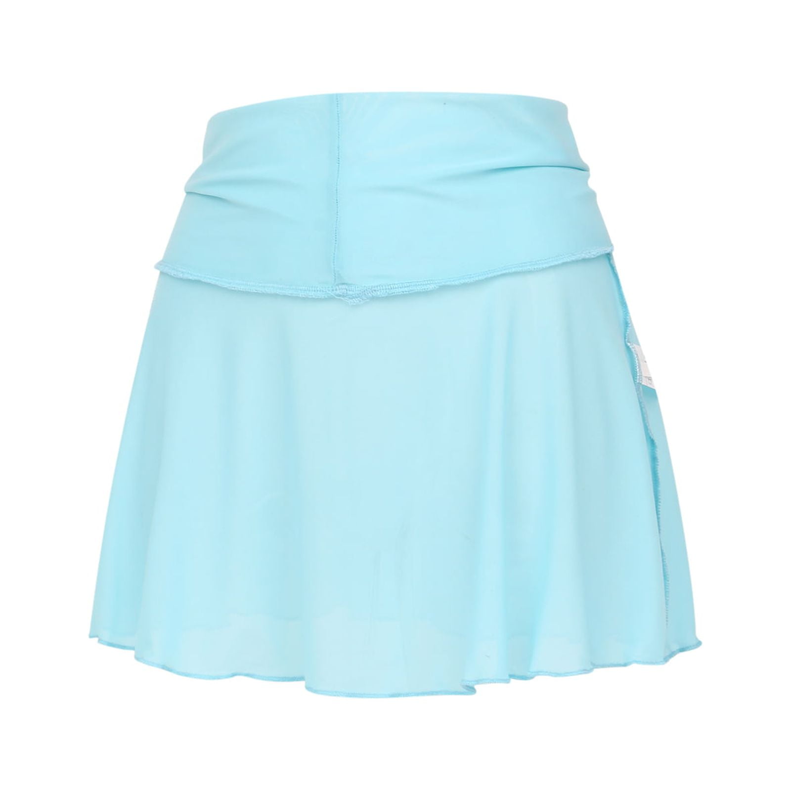 2022 Womenacute;s Mini Skirts Beach CoverUps High Waist Solid Color