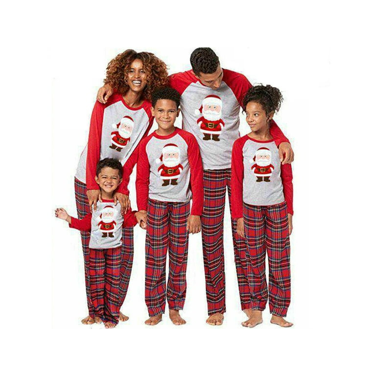2022 XMAS PJs Family Matching Santa Claus Adult Women Kids
