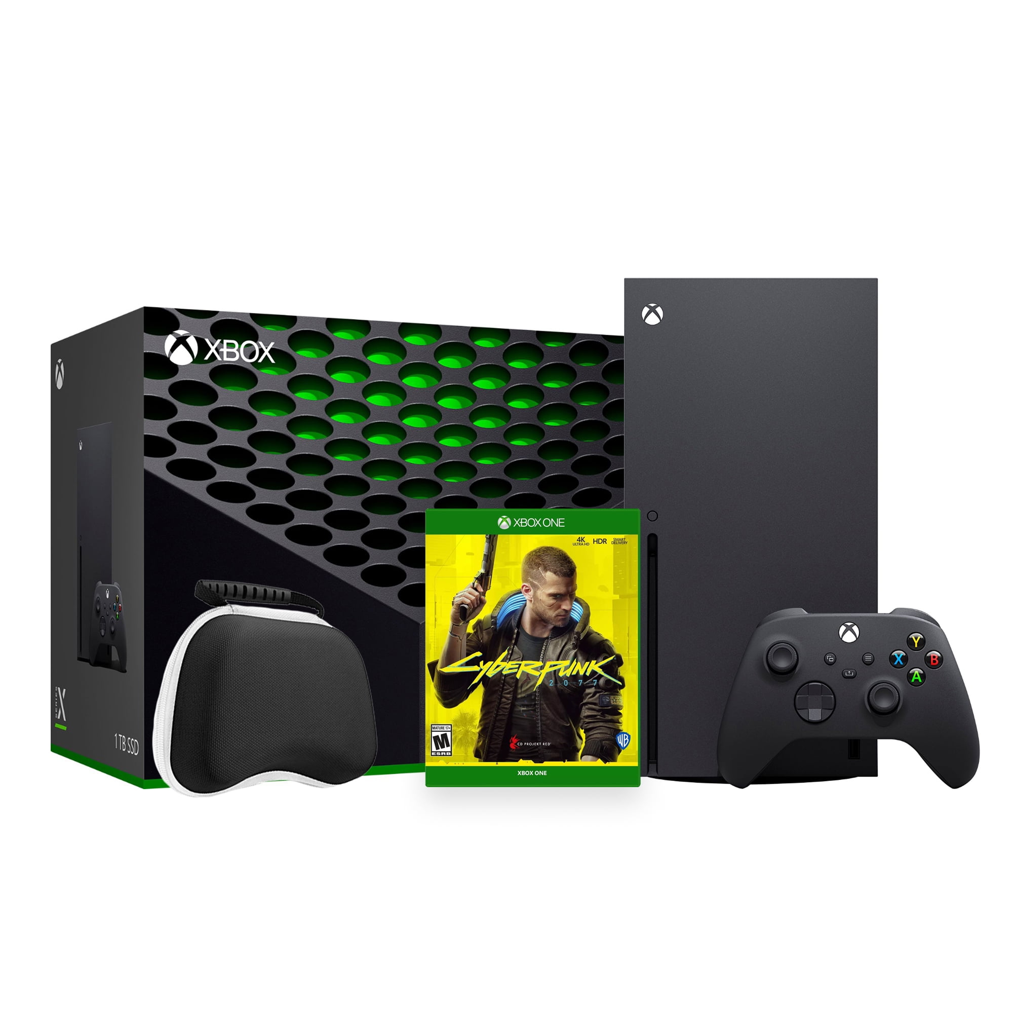 2022 Xbox Series X Bundle - 1TB SSD Black Xbox Console and Wireless  Controller with Cyberpunk 2077 with Mytrix Controller Protective Case