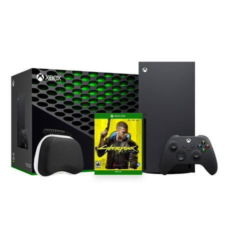 2022 Xbox Series X Bundle - 1TB SSD Black Xbox Console and Wireless Controller with Cyberpunk 2077 with Mytrix Controller Protective Case