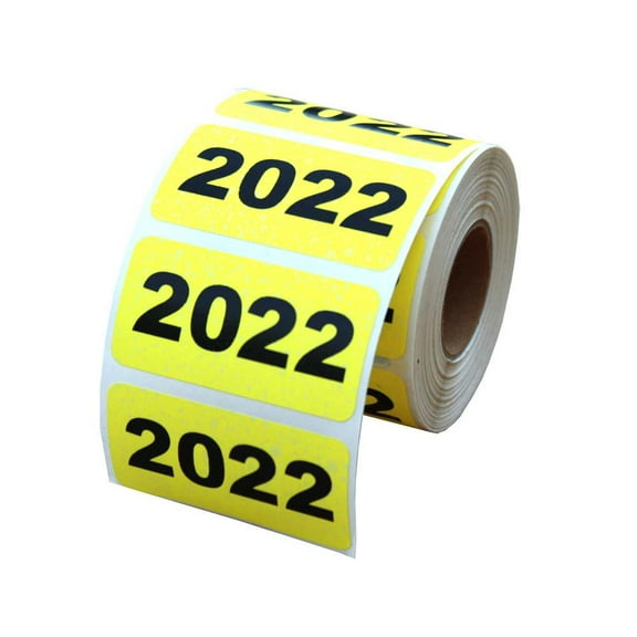 2022 Year Stickers 2" x 1"