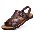 thumbnail image 1 of 2022 summer new men's sandals men's trendy leather beach shoes large size casual sandals and slippers, 1 of 1