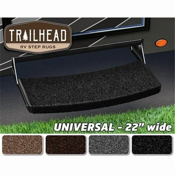 20223 Trailhead Universal RV Step Rug, Obsidian Black
