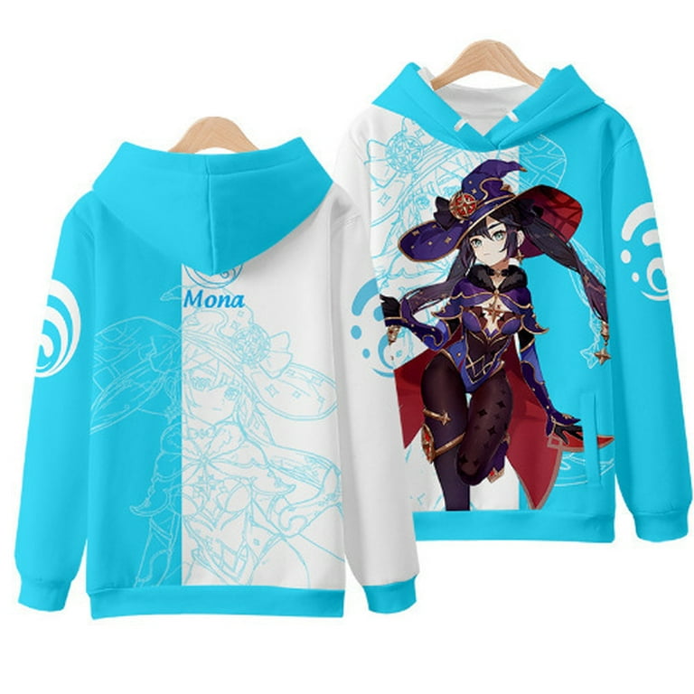 2022S Genshin Impact Sweatshirt Game Cartoon Print Hoody Women