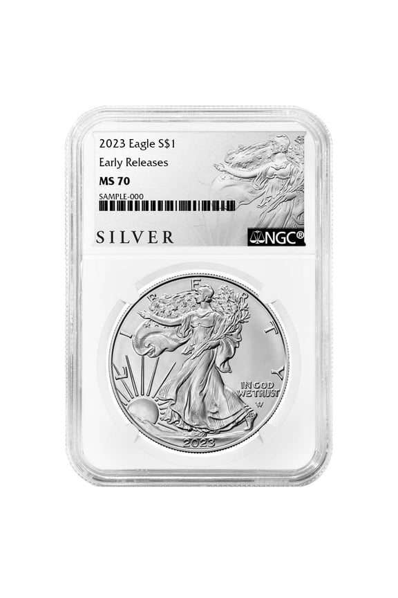 2023 $1 American Silver Eagle NGC MS70 ER ALS Label