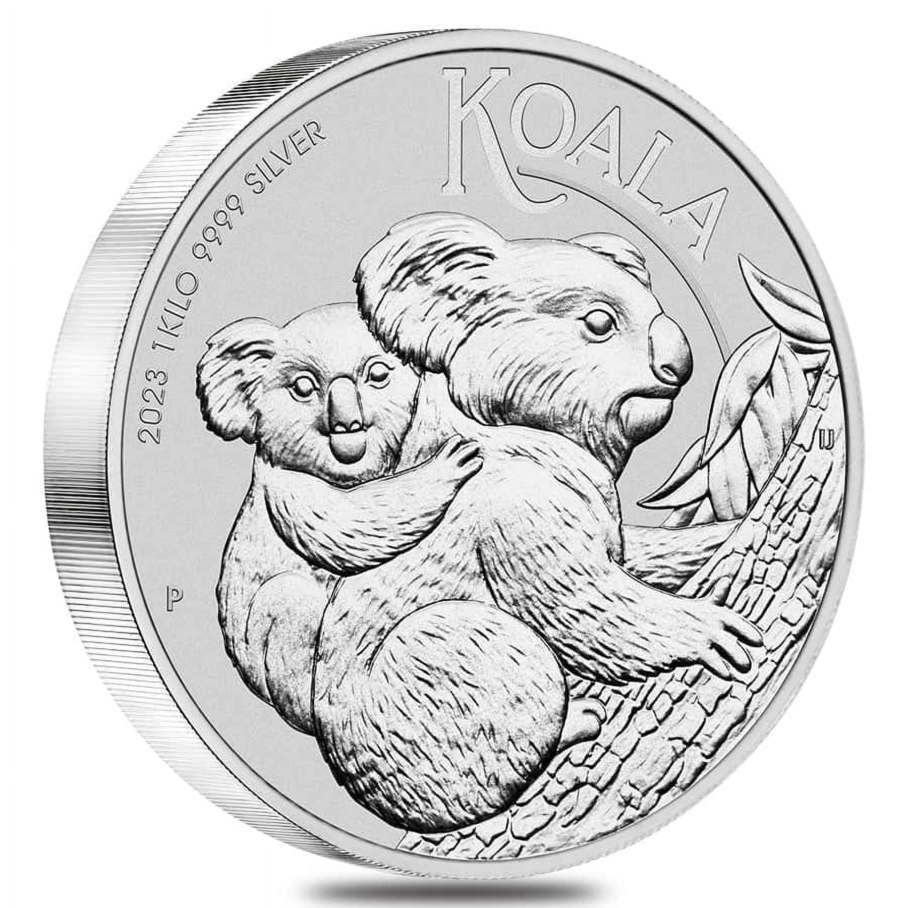Perth Mint 2023 1 Kilo Silver Australian Koala BU Coin .9999 Fine In