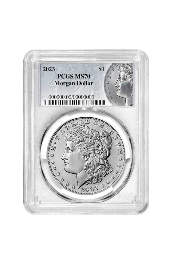2023 $1 Morgan Silver Dollar PCGS MS70 Morgan Label