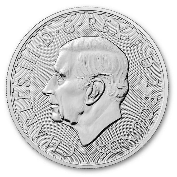 2023 1 oz .999 Fine Silver Britannia Coin BU - King Charles III