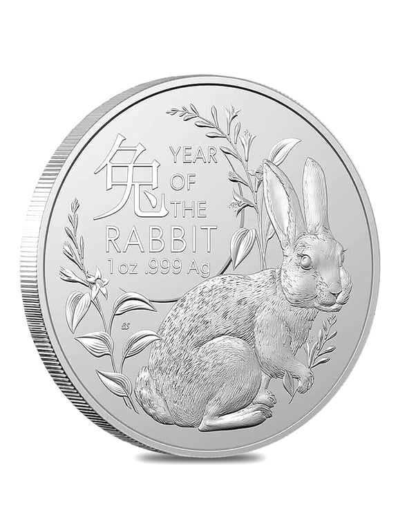 2023 1 oz Silver Lunar Rabbit BU Royal Australian Mint