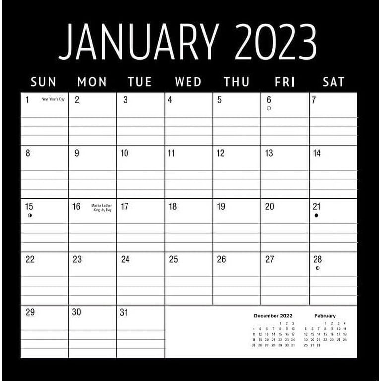 2023-12-month-calendar-black-border-12x12-spiral-bound-by-pen-gear-walmart-com