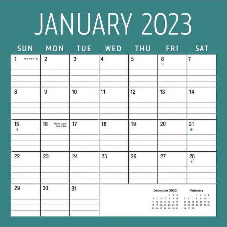 2023-12-month-calendar-green-border-12x12-spiral-bound-by-pen-gear-walmart-com