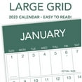 thumbnail image 1 of 2023 -12 Month Calendar- Large Grid Green 12x12 Hanging Wall Calendar by DaySpring, 1 of 2