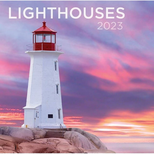 2023 -12 Month Calendar- Lighthouses 12x12 Hanging Wall Calendar by DaySpring