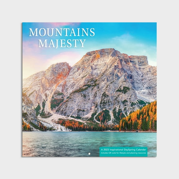 2023-12 Month Calendar- Mountains 12x12 Hanging Wall Calendar by DaySpring