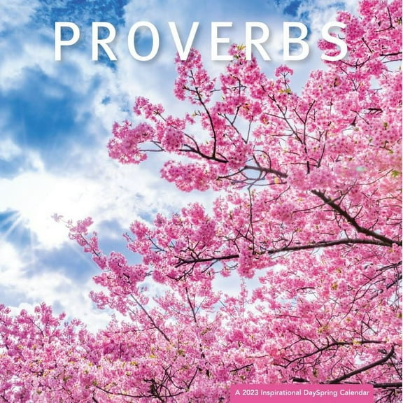 2023 -12 Month Calendar- Proverbs 12x12 Hanging Wall Calendar by DaySpring