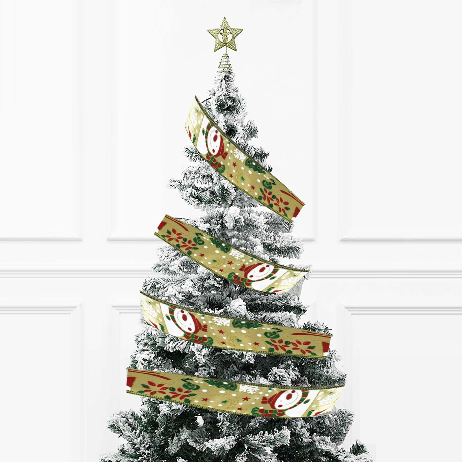 2023 2 /Pack Old Man Christmas Ribbon Christmas Tree Garland Decoration