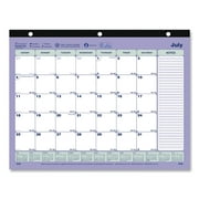 2023-2024 Brownline 11" x 8.5" Academic Monthly Desk Pad Calendar Blue/White (CA181721)