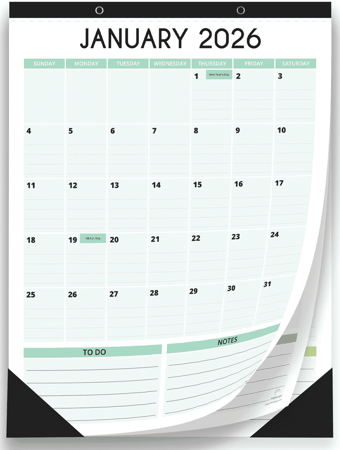 StriveZen 2026–2027 Magnetic Fridge Calendar - 24-Month Planner With Strong Magnets