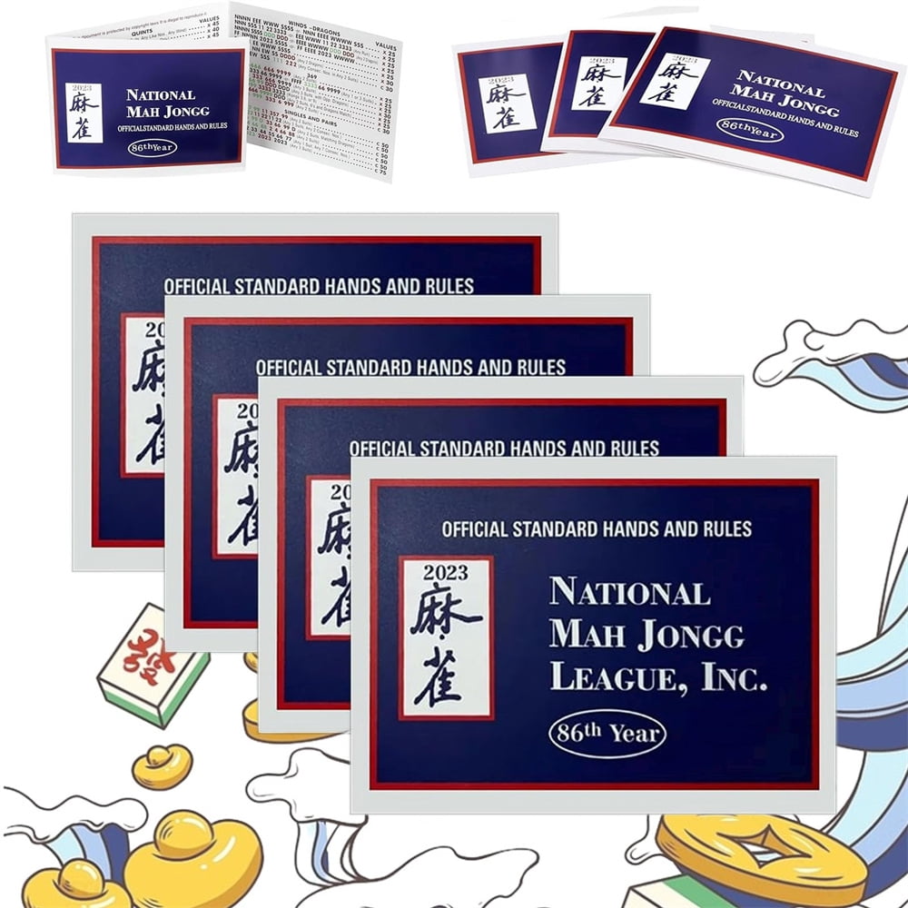 2023/2024 Mahjong Card, Mah Jongg Cards Official Hands and Rules
