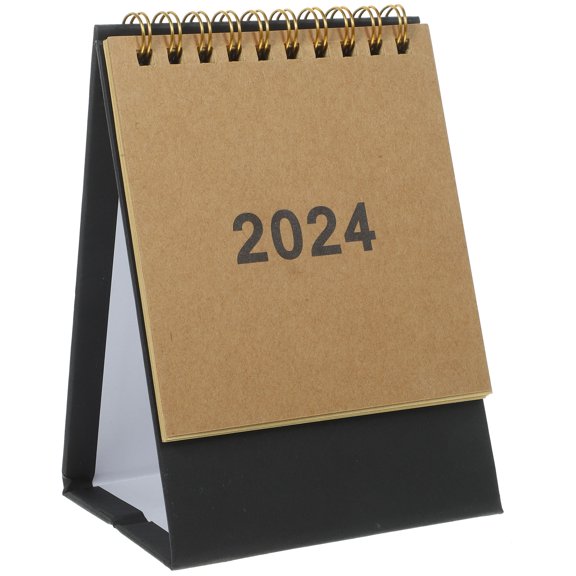GARVALON Compact Monthly Calendar Kraft Paper 1Set 5.1X3.7X3.1In
