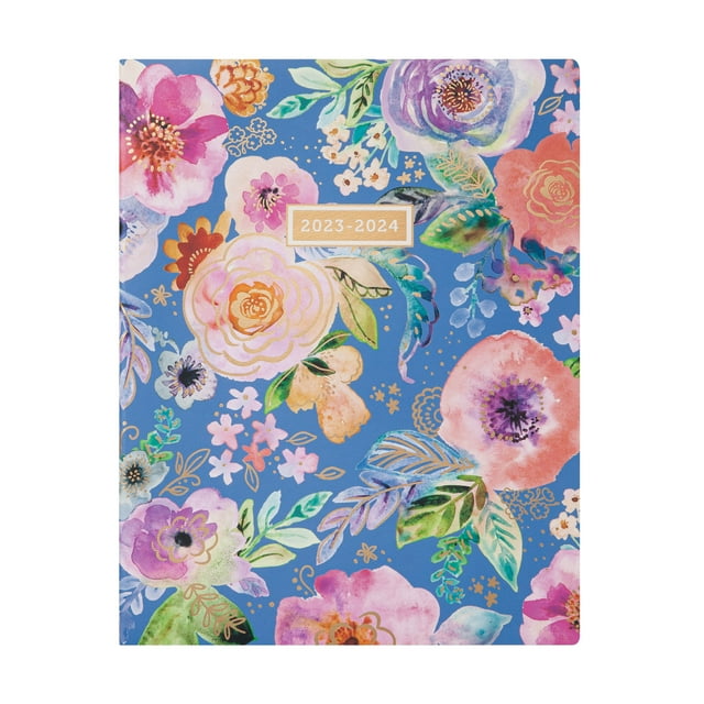20232024 Mintgreen Monthly Planner, 8.5" x 11", Floral