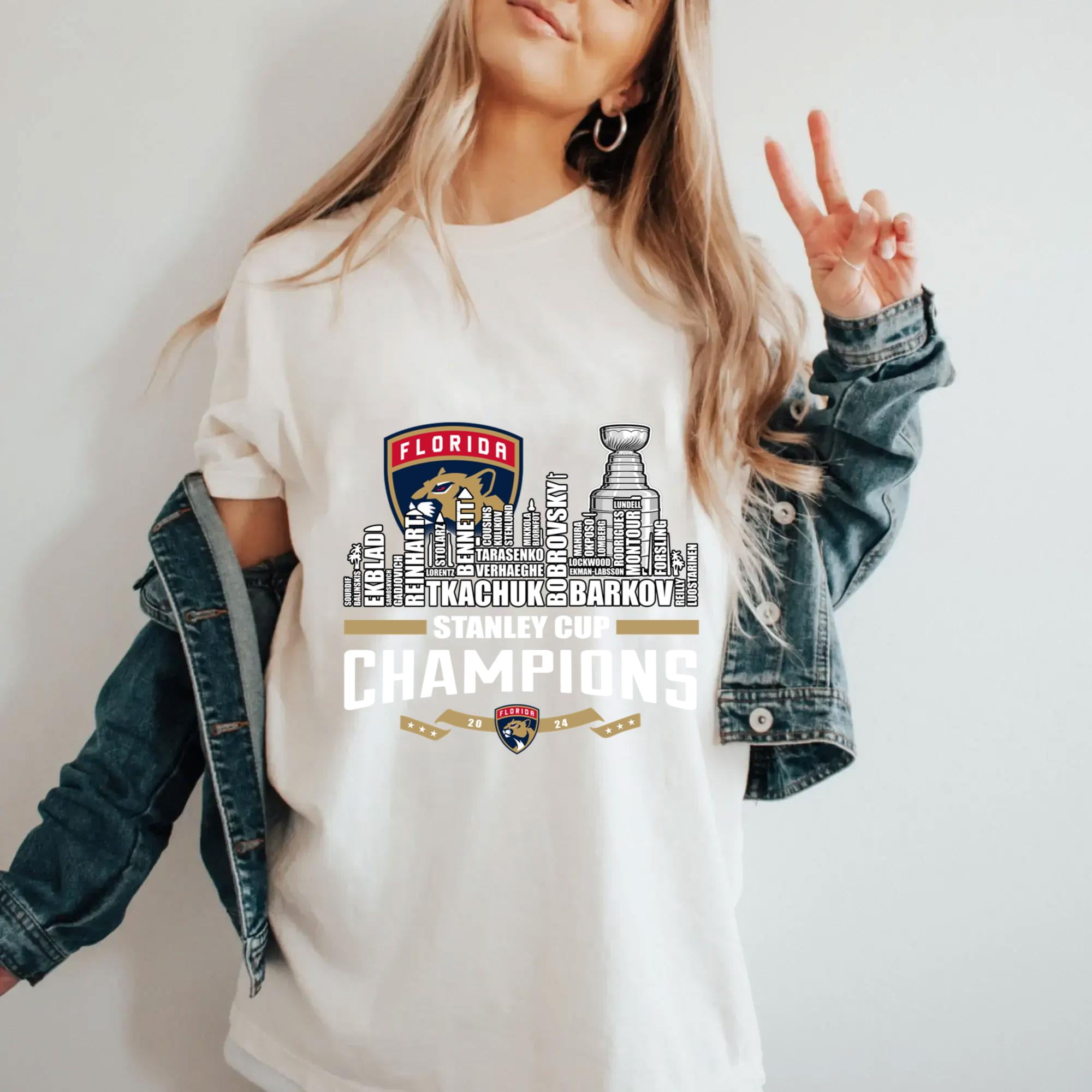 20232024 Stanley Cup Florida Panthers Champions Skyline City Proud