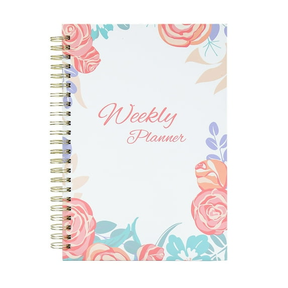 2023-2024 Weekly Planner 52 weeks Diary Flower Cactus Calendar Notebook