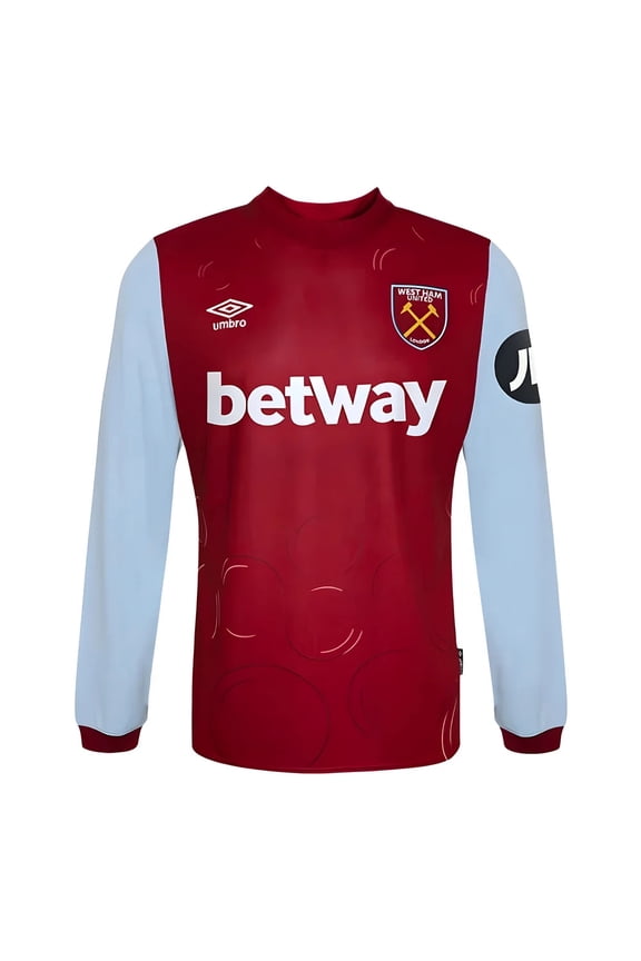 2023-2024 West Ham Long Sleeve Home Shirt