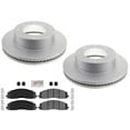 thumbnail image 1 of 2023-2024 for Ford F250/for F350 for Super Duty for 4x4 Front Disc Brake Rotors & Pads - Vented Rotor, Ceramic & Steel Material, D3EA Certified, 1 of 5