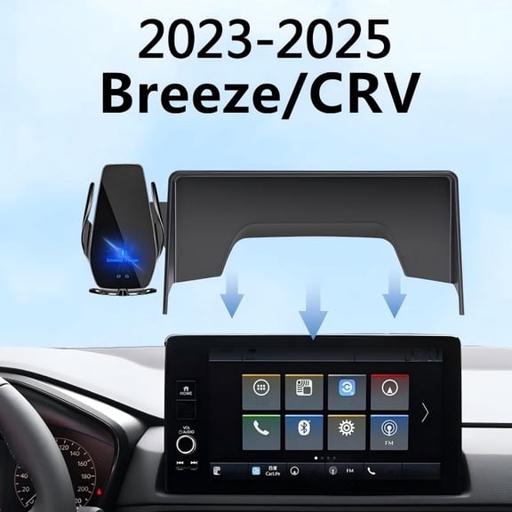 2023-2025 For Honda Breeze CRV Car Screen Phone Holder Wireless Charger Navigation Modification Interior 10.1 Inch Size