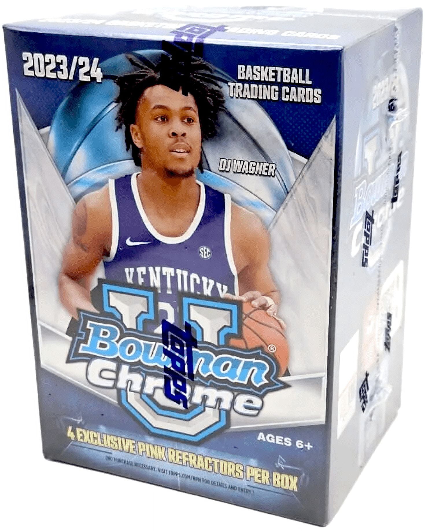 202324 Bowman University Chrome Basketball Blaster Box Trading Cards