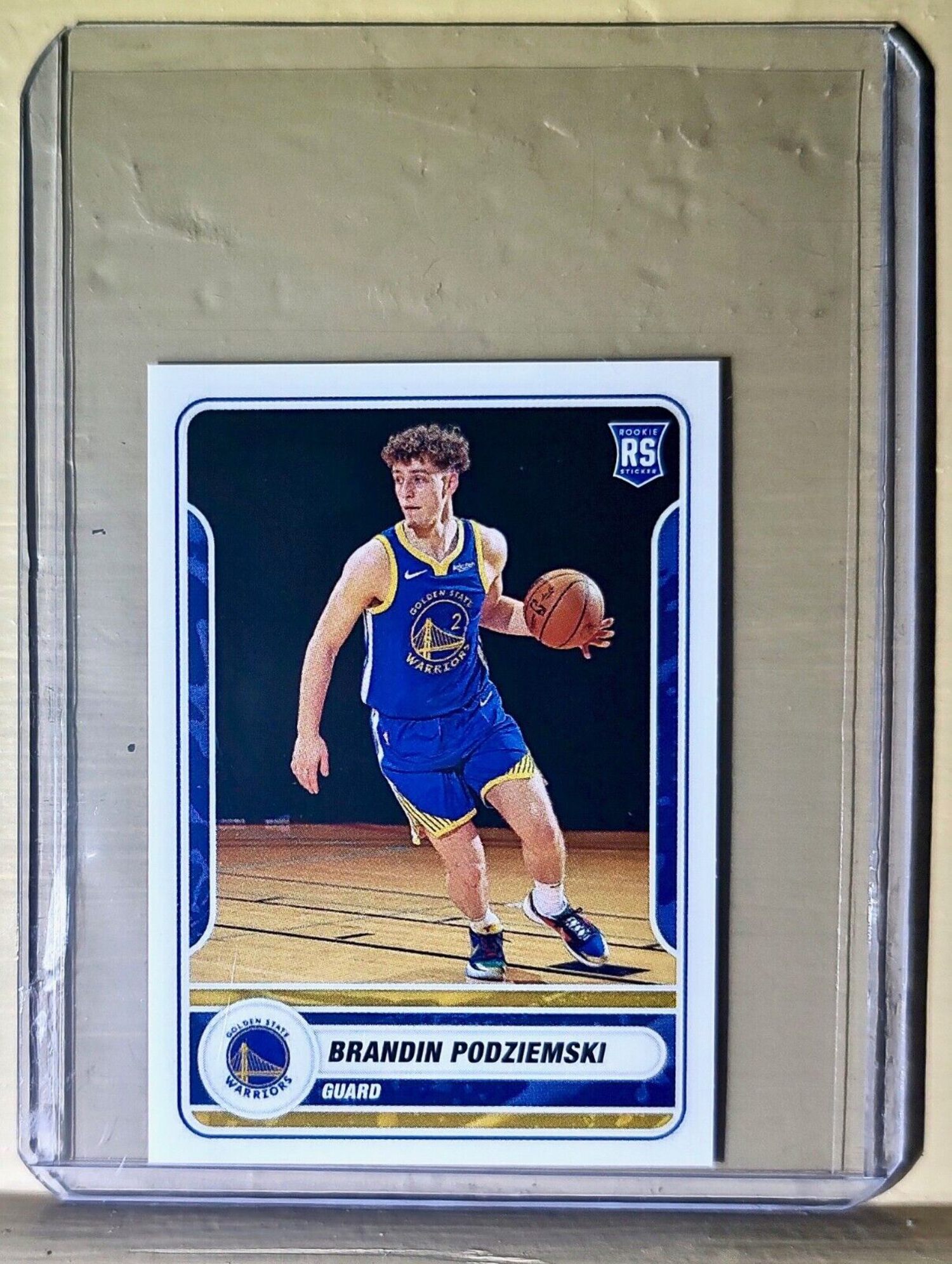 2023-24 Brandin Podziemski Panini NBA Basketball #96 Sticker Warriors ...