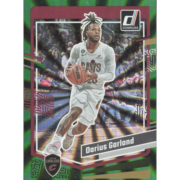 2023-24 DONRUSS HOLO GREEN LASER #39 DARIUS GARLAND CLEVELAND CAVALIERS