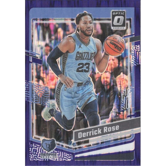 2023-24 DONRUSS OPTIC PURPLE #34 DERRICK ROSE MEMPHIS GRIZZLIES
