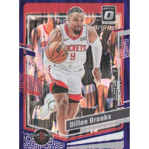 2023-24 DONRUSS OPTIC PURPLE #82 DILLON BROOKS HOUSTON ROCKETS