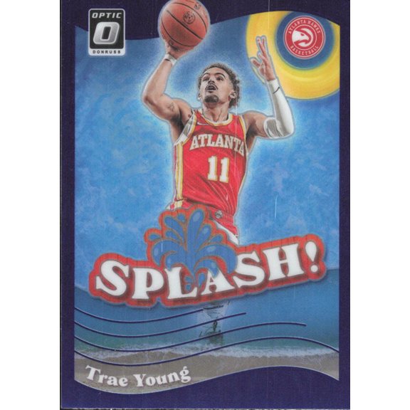 2023-24 DONRUSS OPTIC SPLASH PURPLE #1 TRAE YOUNG ATLANTA HAWKS