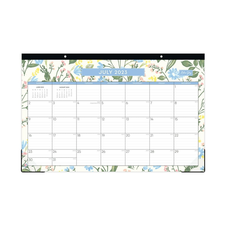 2023-24 Desk Pad Calendar, 17x11, Blue Sky, Zadie - Walmart.com