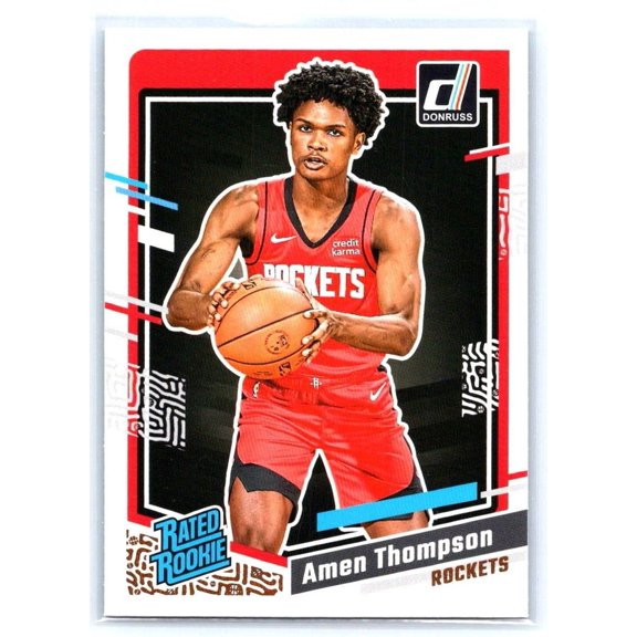 2023-24 Donruss Amen Thompson #206 RC Houston Rockets Basketball Card Near Mint