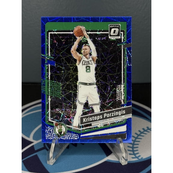 2023-24 Donruss Optic Kristaps Porzingis #120 Blue Velocity