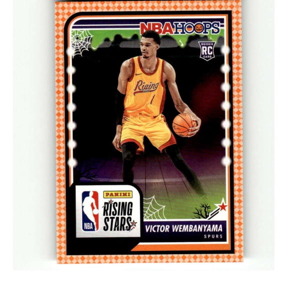 2023-24 Hoops Haunted Orange #282 Victor Wembanyama RC Rookie San Antonio Spurs  NBA Basketball Trading Card