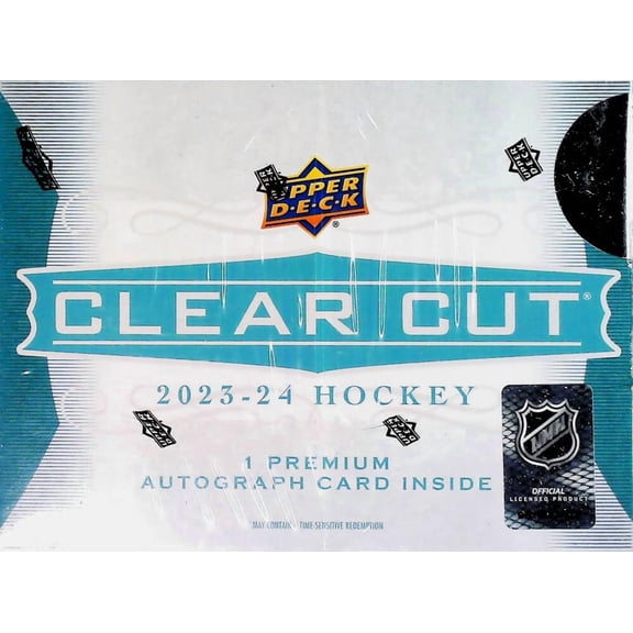2023-24 NHL Upper Deck UD Clear Cut Hockey Factory Sealed Hobby Box
