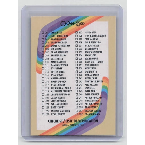 2023-24 O-Pee-Chee Checklist #300 Hockey Card