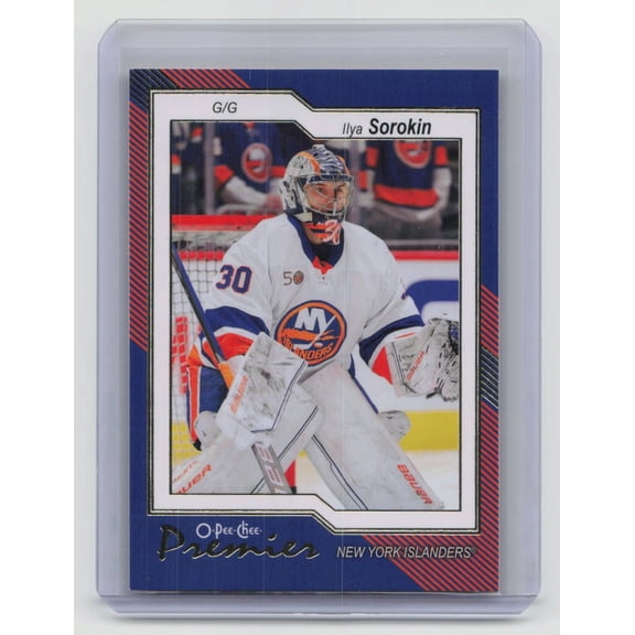 2023-24 O-Pee-Chee Premier Ilya Sorokin P-32 New York Islanders Hockey Card