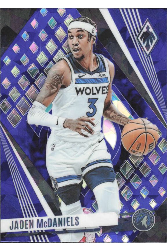 2023-24 PANINI PHOENIX PHOENIX BLUE ICE #19 JADEN MCDANIELS MINNESOTA TIMBERWOLVES