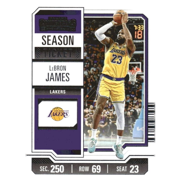 2023-24 Panini Contenders Season Ticket #46 LeBron James Los Angeles Lakers NBA Basketball Base Trading Card