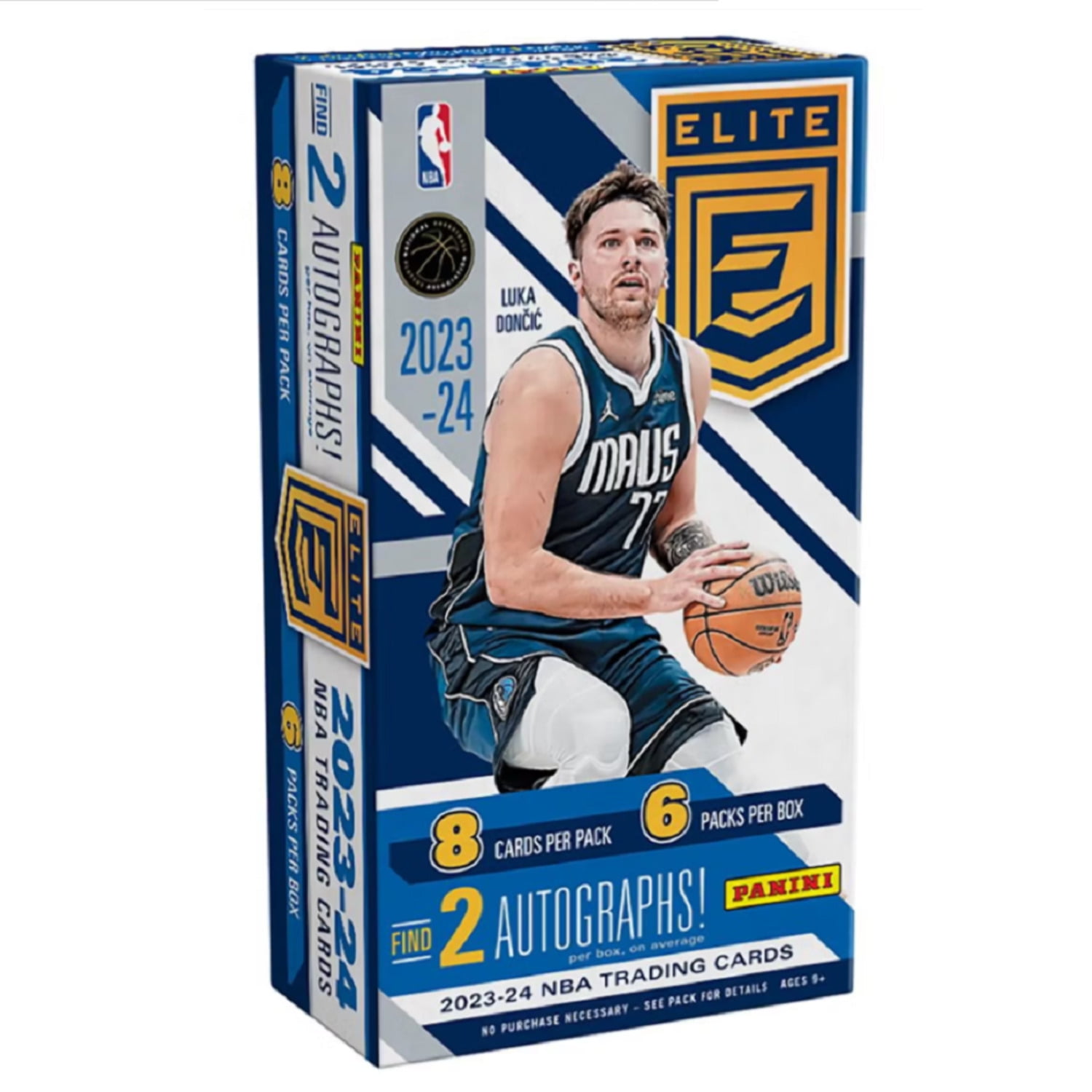 Hobby Box NBA Basketball - 8 best packs, 1 rating card