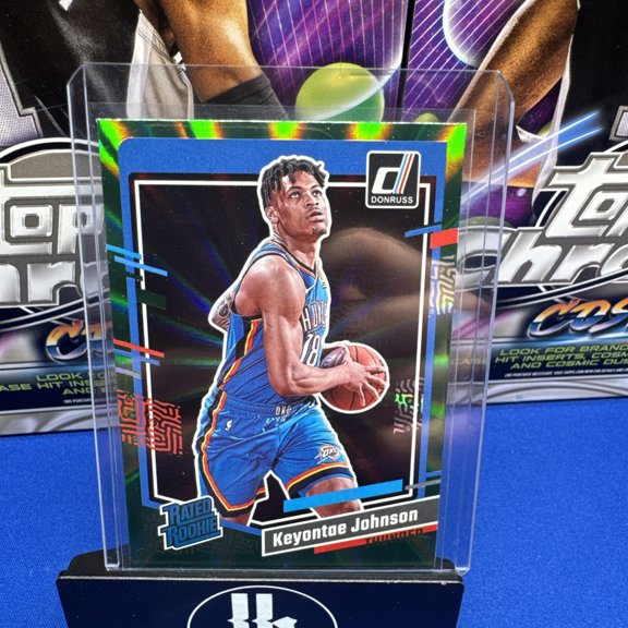 2023-24 Panini Donruss Keyontae Johnson #237 Holo Green Laser Parallel/Variety Rookie Base Set