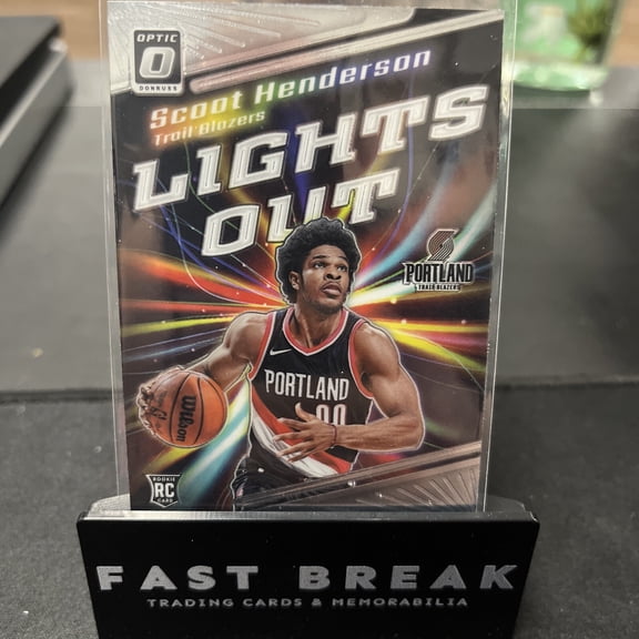 2023-24 Panini Donruss Optic Scoot Henderson #14 Optic Rookie Insert Donruss